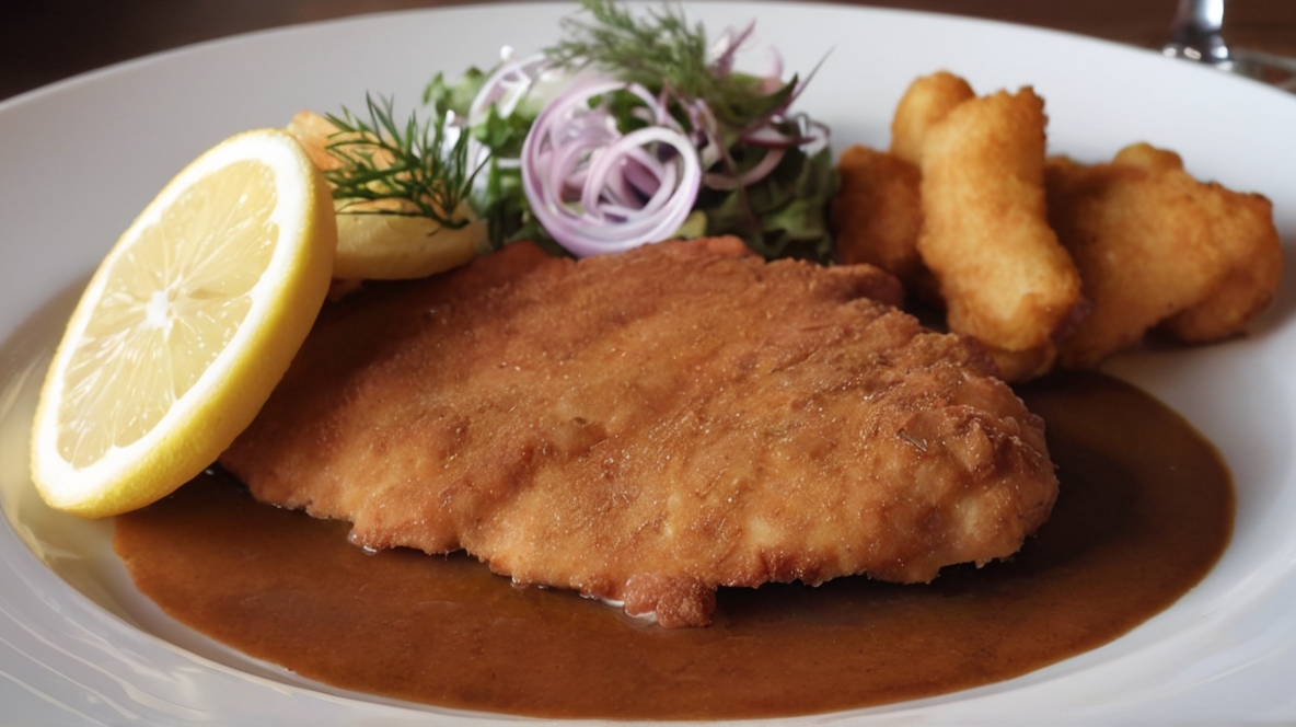 Wiener Schnitzel Klassiker Restaurant Gourmet Karpatenschnitzel