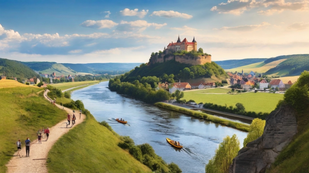 Weisse Elster Flusslandschaft Sachsen Kanu Kajak Bootstouren