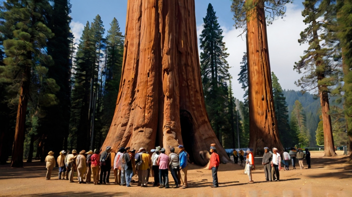 Gigant Sequoia Baum Natur Wald