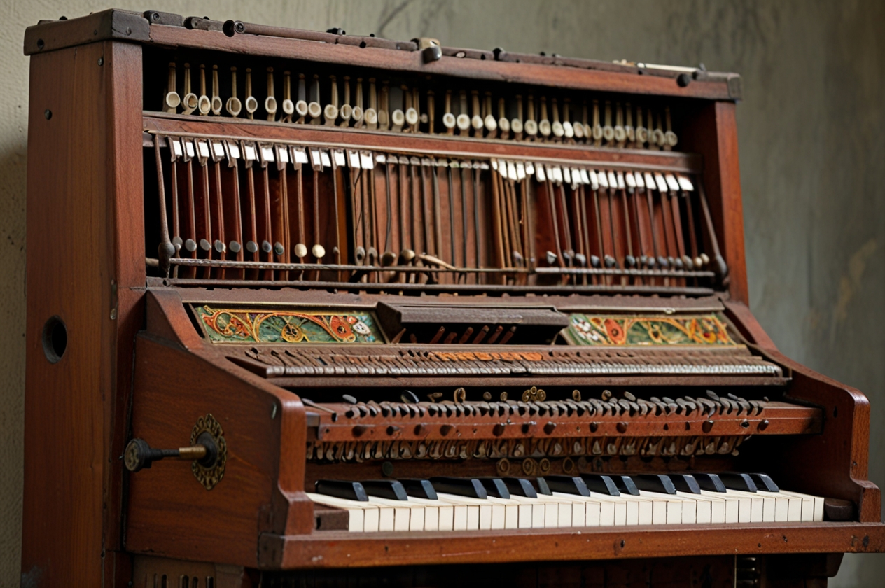 Harmonium Music Instrument Old
