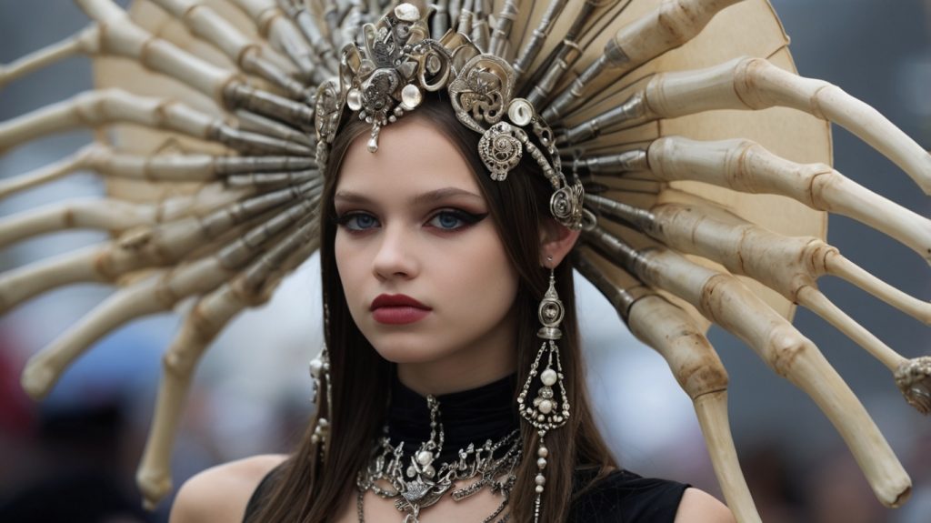 Knochenschmuck Schmuck Modeschmuck Holz Glas 03