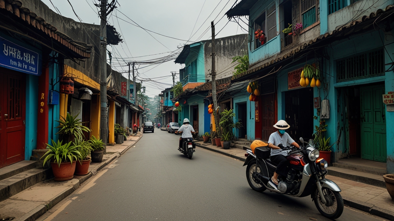 Sw Fernost Asien Moped Transportesel