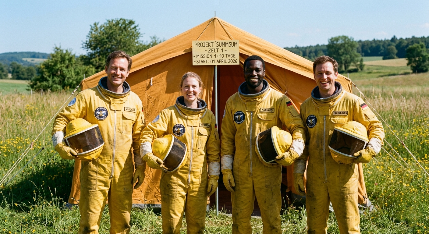 Sy imkeranzug experiment zelt forschung